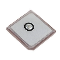 Internal GNSS (GPS/GLONASS) passive patch antenna, adhesive, with pin, 18x18x2